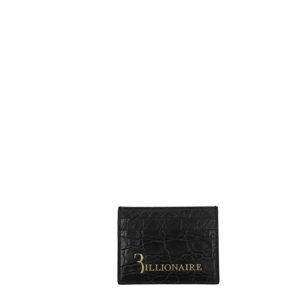 Billionaire Italian Couture Black Crocodile Cardholders - Card Cases