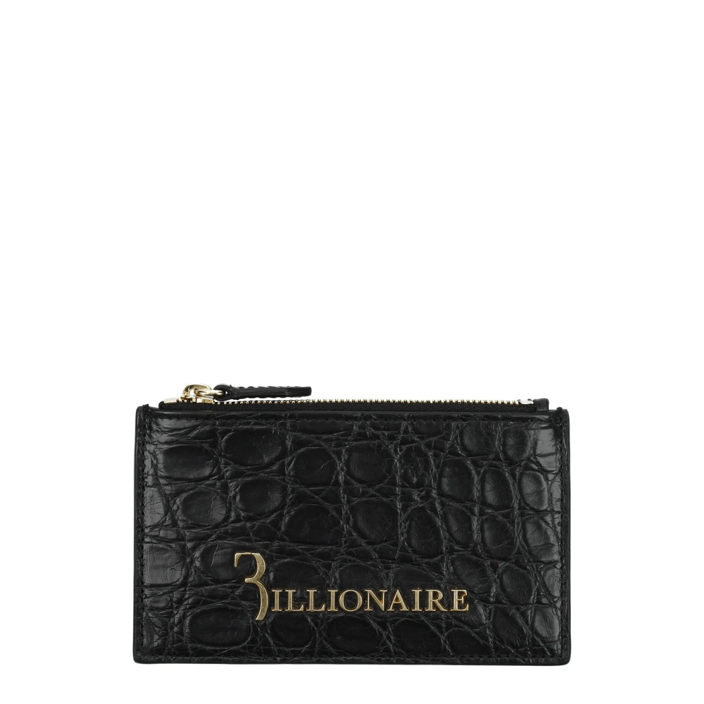 Billionaire Italian Couture Black Crocodile Cardholders - Card Cases