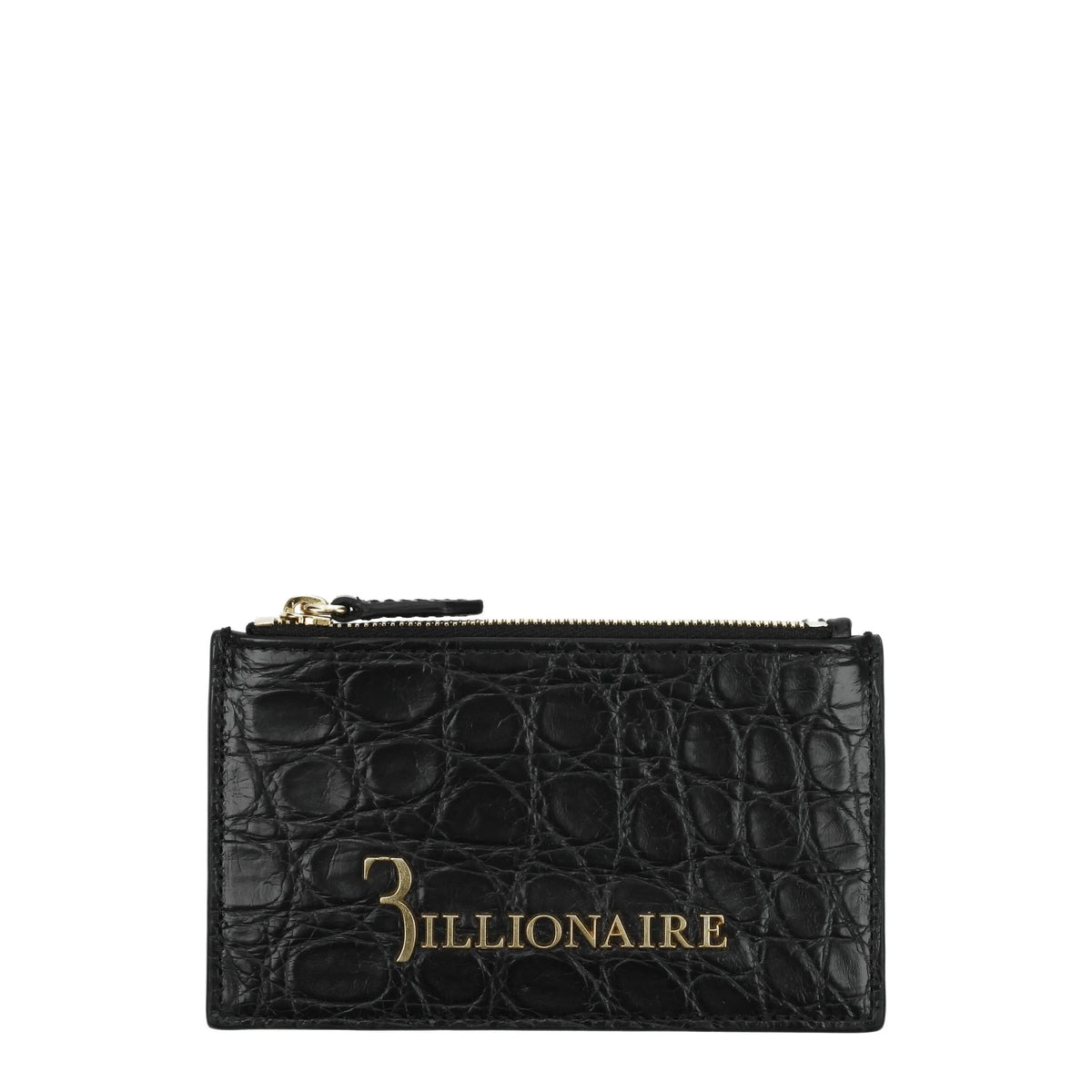 Billionaire Italian Couture Black Crocodile Cardholders - Card Cases