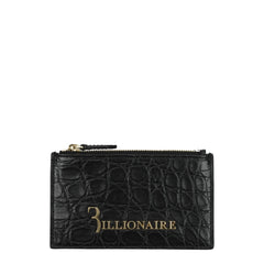 Billionaire Italian Couture Black Crocodile Cardholders - Card Cases