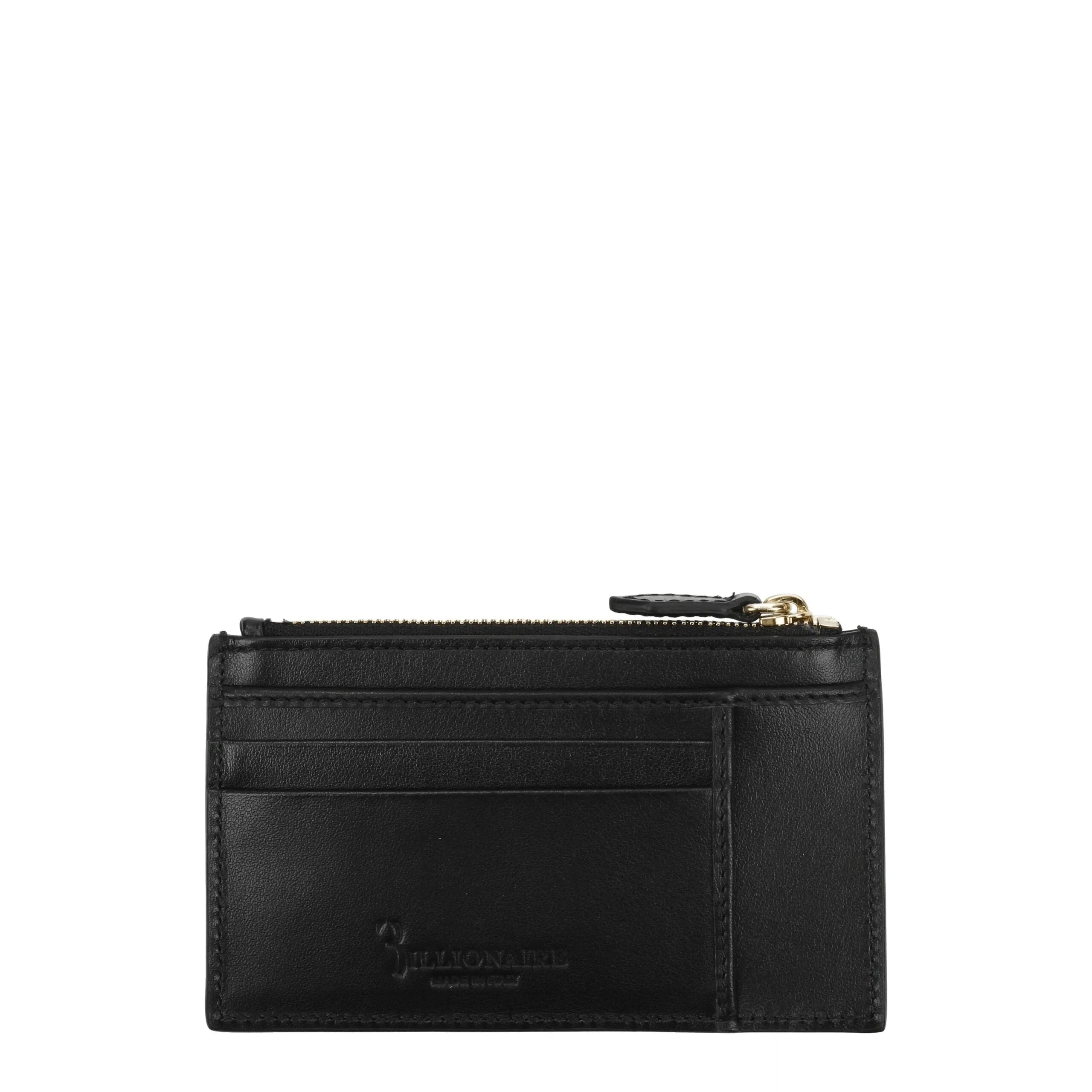 Billionaire Italian Couture Black Crocodile Cardholders - Card Cases