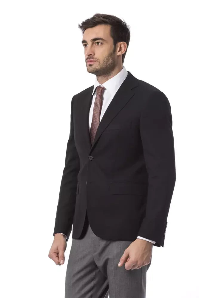 Billionaire Italian Couture Black Wool Blazer - IT50 | L