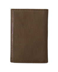 Billionaire Italian Couture Brown Leather Bifold Wallet - Wallets