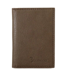 Billionaire Italian Couture Brown Leather Bifold Wallet - Wallets