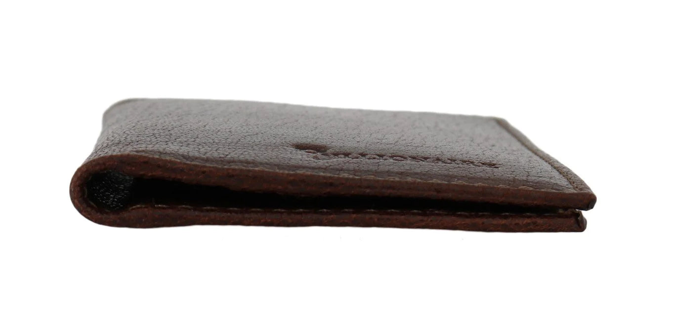 Billionaire Italian Couture Brown Leather Bifold Wallet - Wallets