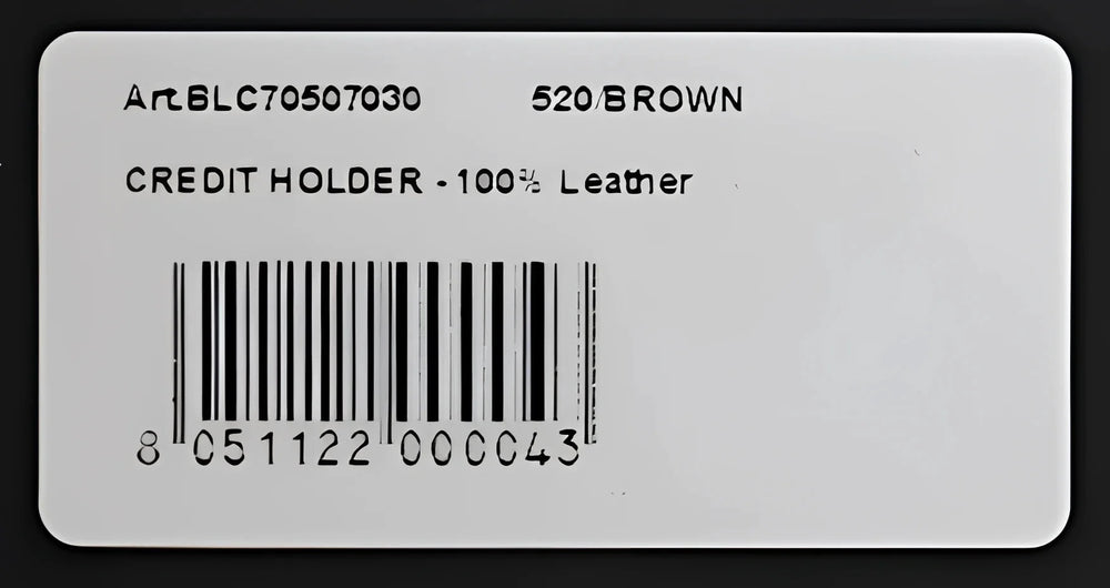 Billionaire Italian Couture Brown Leather Cardholder Wallet - Card Cases