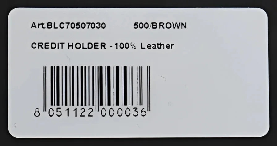 Billionaire Italian Couture Brown Leather Cardholder Wallet - Card Cases