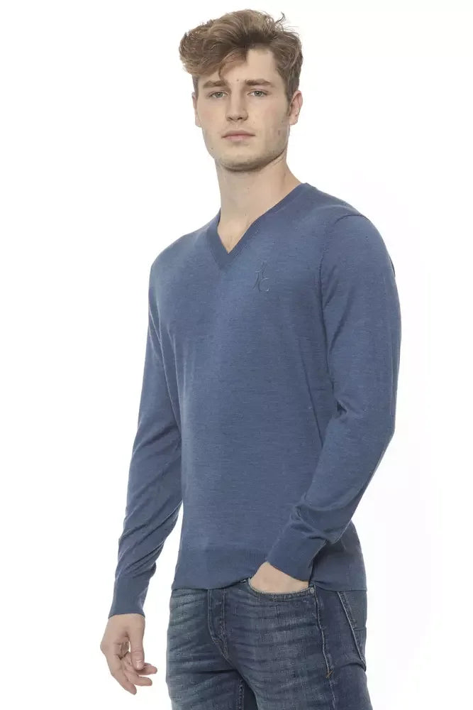 Billionaire Italian Couture Elegant Cashmere V-Neck Men’s Sweater - S - Sweaters