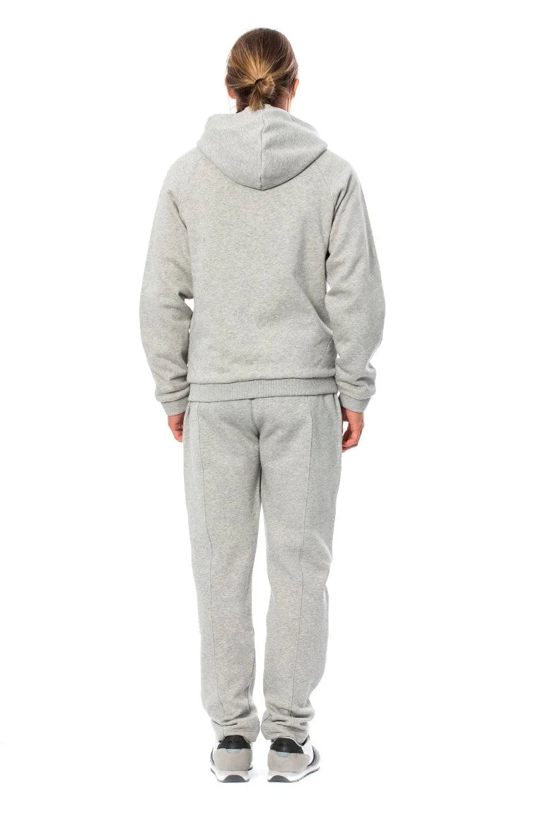 Billionaire Italian Couture Gray Cotton Hooded Sweatsuit - Hoodies