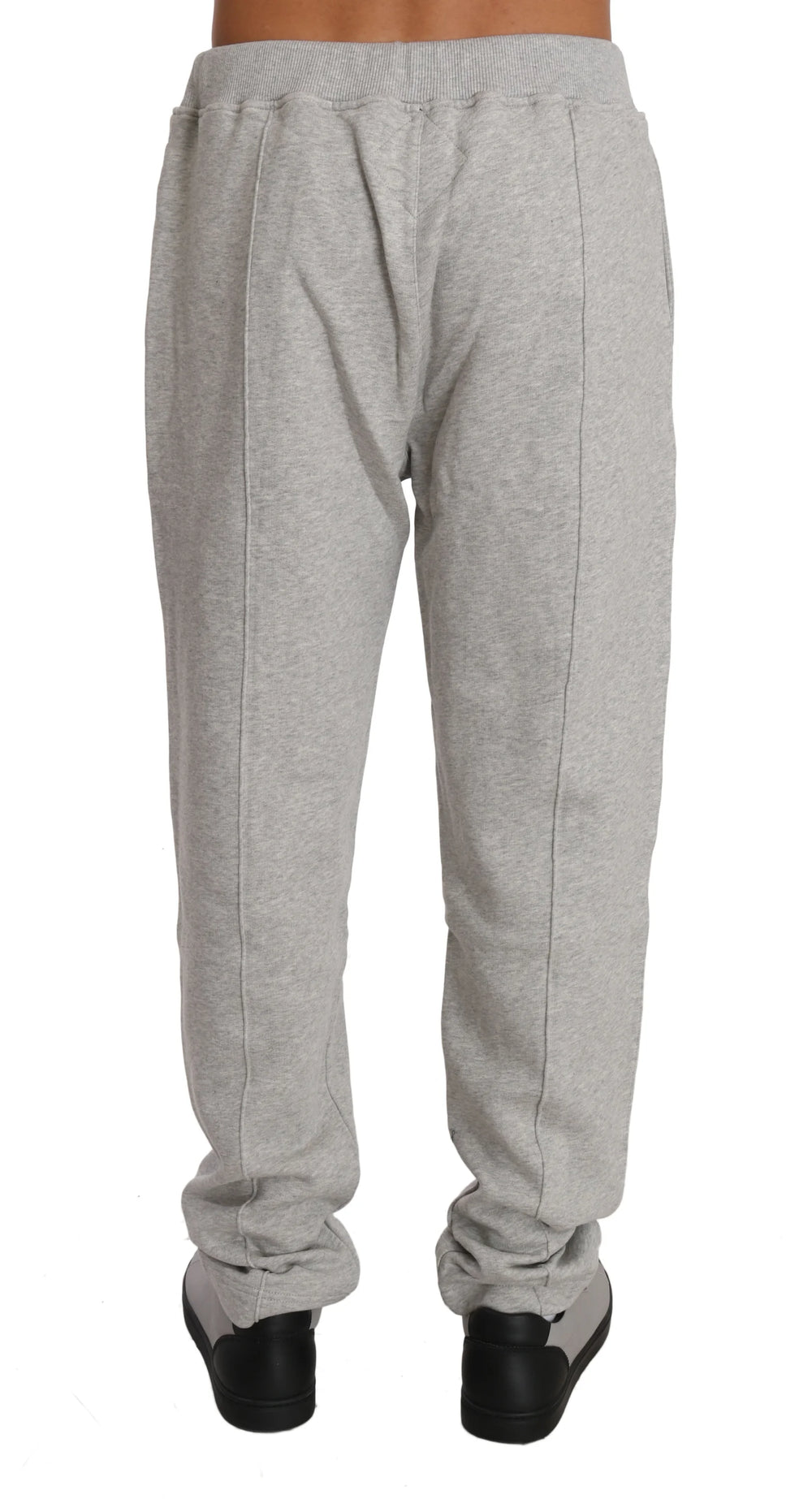 Billionaire Italian Couture Gray Cotton Sweater Pants Tracksuit - 3XL - Hoodies
