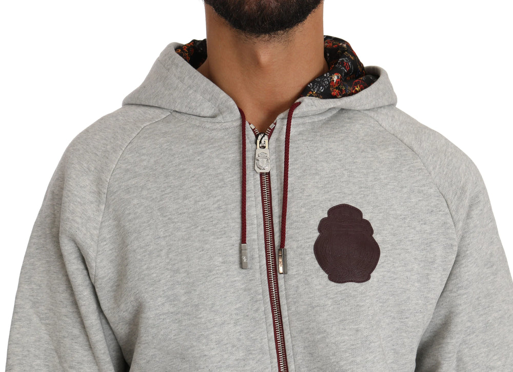 Billionaire Italian Couture Gray Cotton Sweater Pants Tracksuit - 3XL - Hoodies