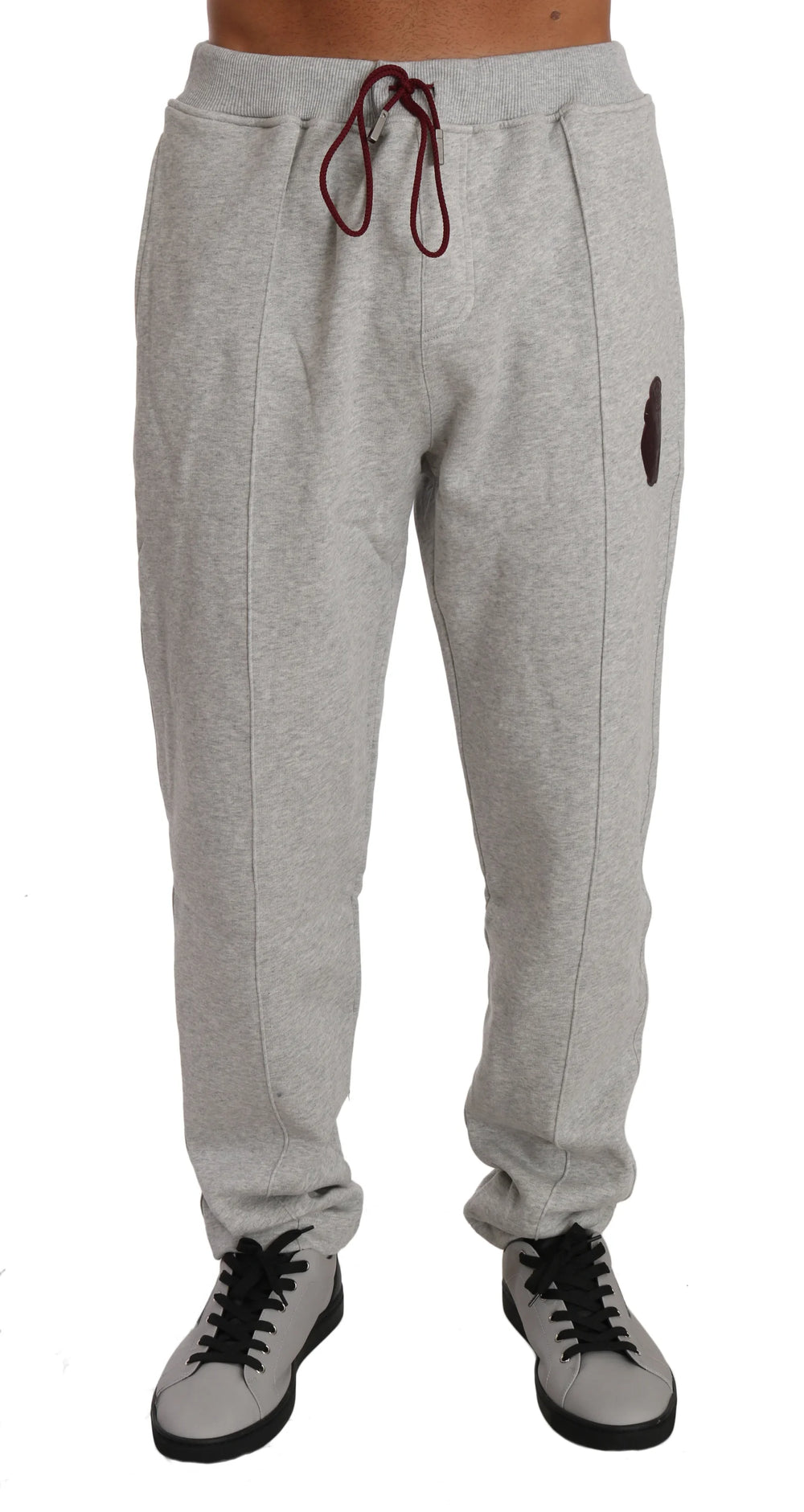 Billionaire Italian Couture Gray Cotton Sweater Pants Tracksuit - 3XL - Hoodies