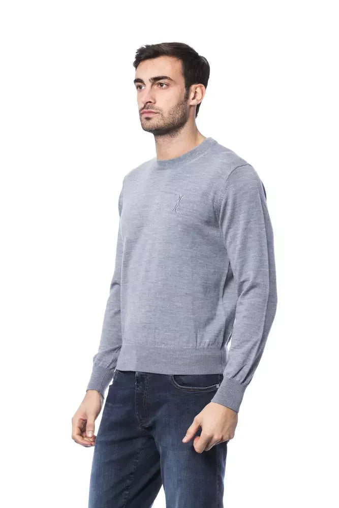 Billionaire Italian Couture Gray Merino Wool Men Sweater - S - Sweaters