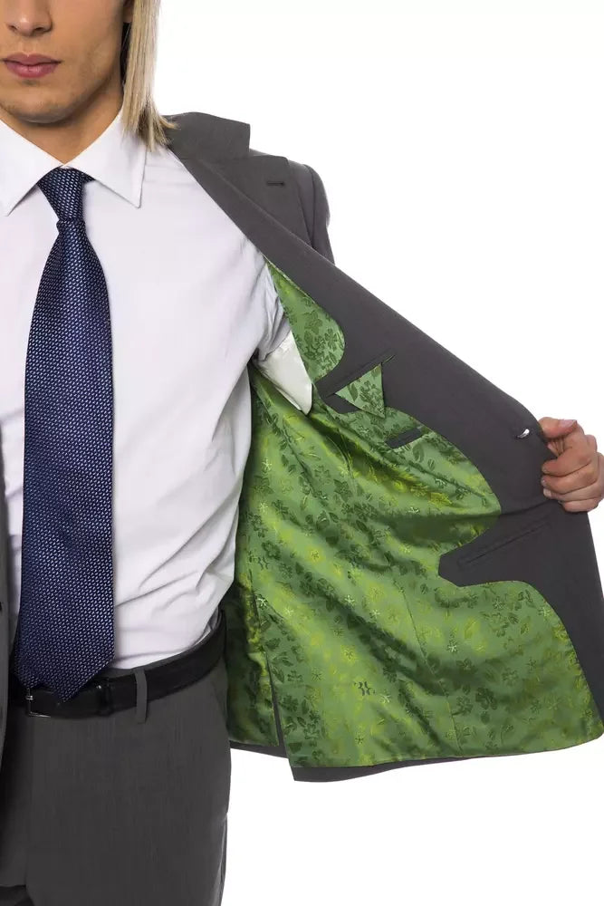 Billionaire Italian Couture Gray Wool Men’s Blazer - Sport Jackets