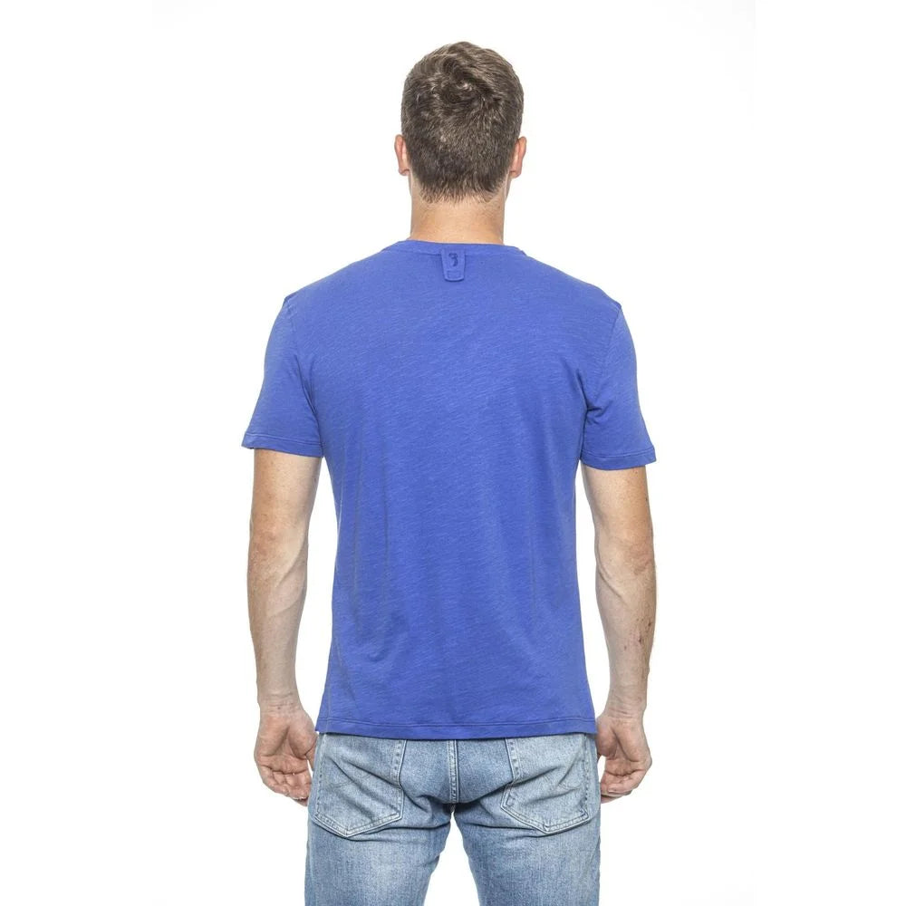 Billionaire Italian Couture Light Blue Cotton T-Shirt - S - T-Shirts