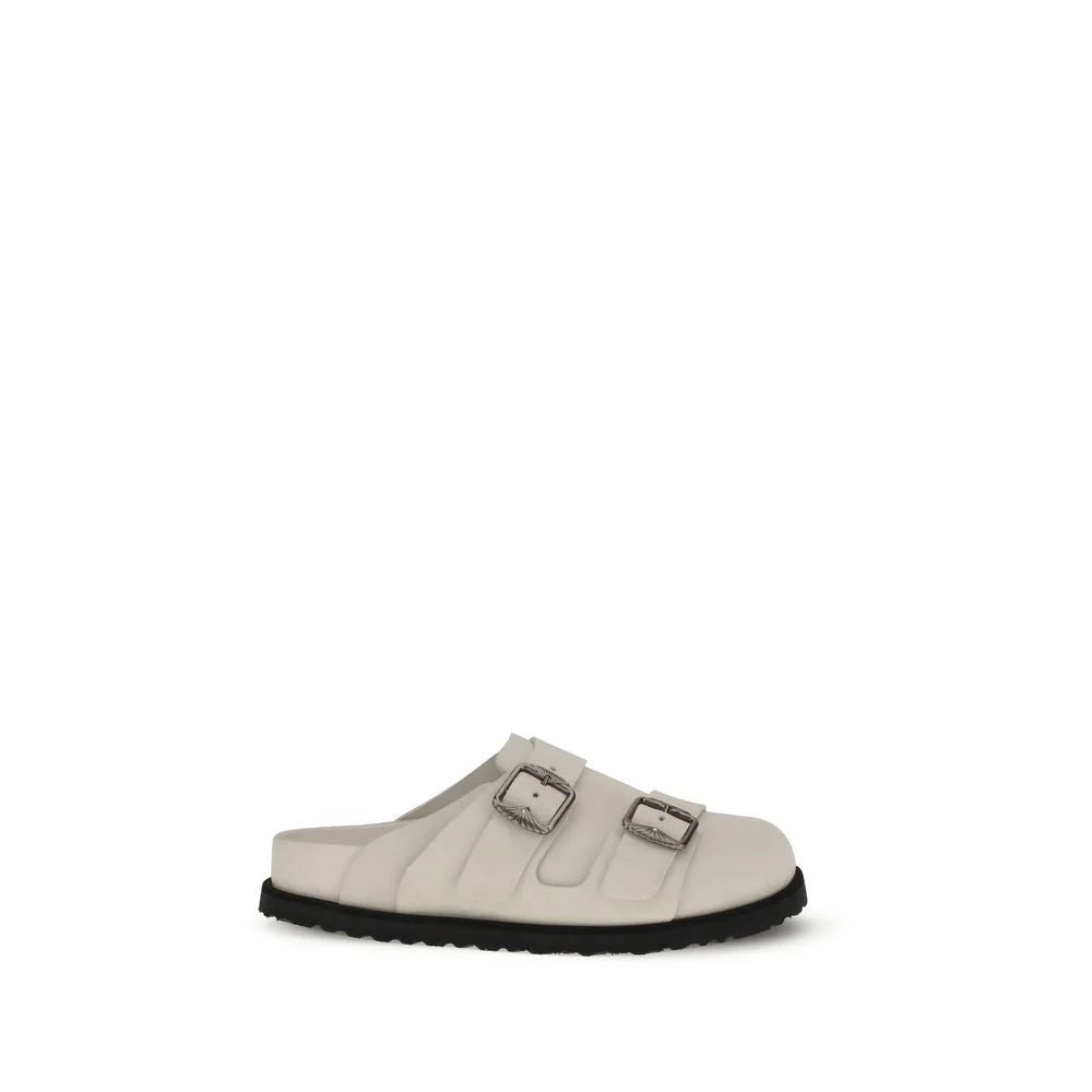 BIRKENSTOCK 1774 Beige Calf Leather Bos Taurus Mules