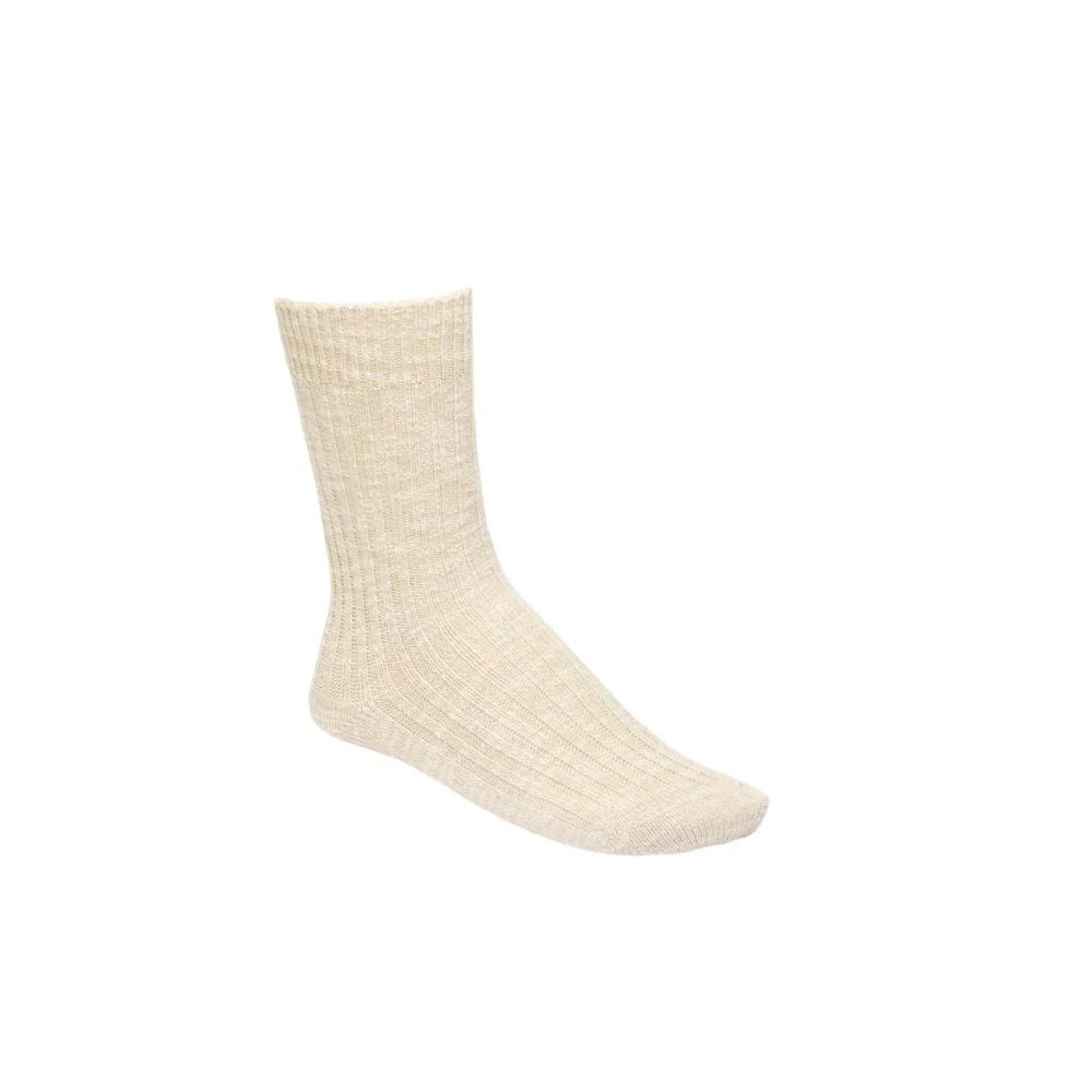 Birkenstock Beige Cotton Sock - 39-41 - Crew Socks