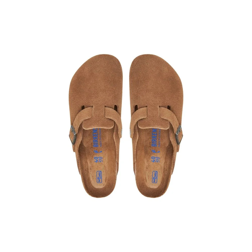 Birkenstock Beige Suede Leather Mules