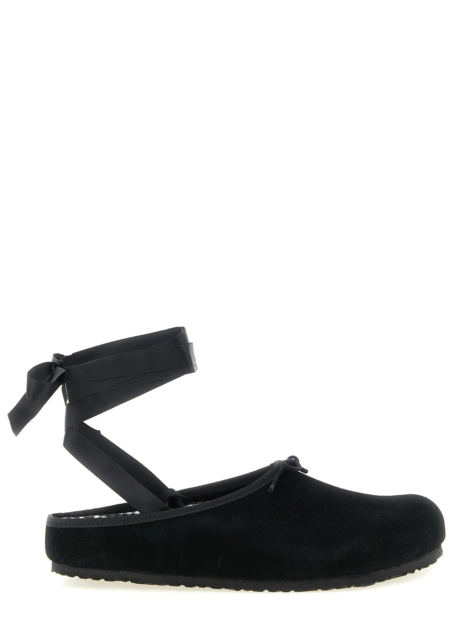 Birkenstock Black Suede Leather Ballet Flats - EU39/US9