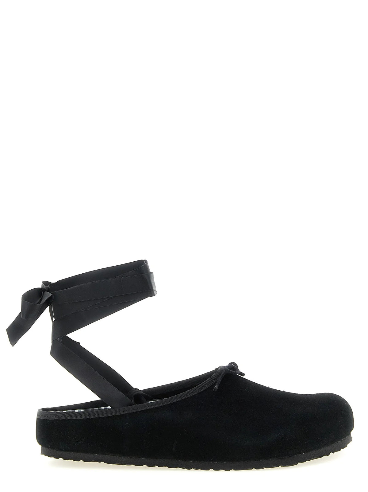 Birkenstock Black Suede Leather Ballet Flats - EU39/US9