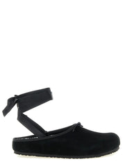 Birkenstock Black Suede Leather Ballet Flats - EU39/US9