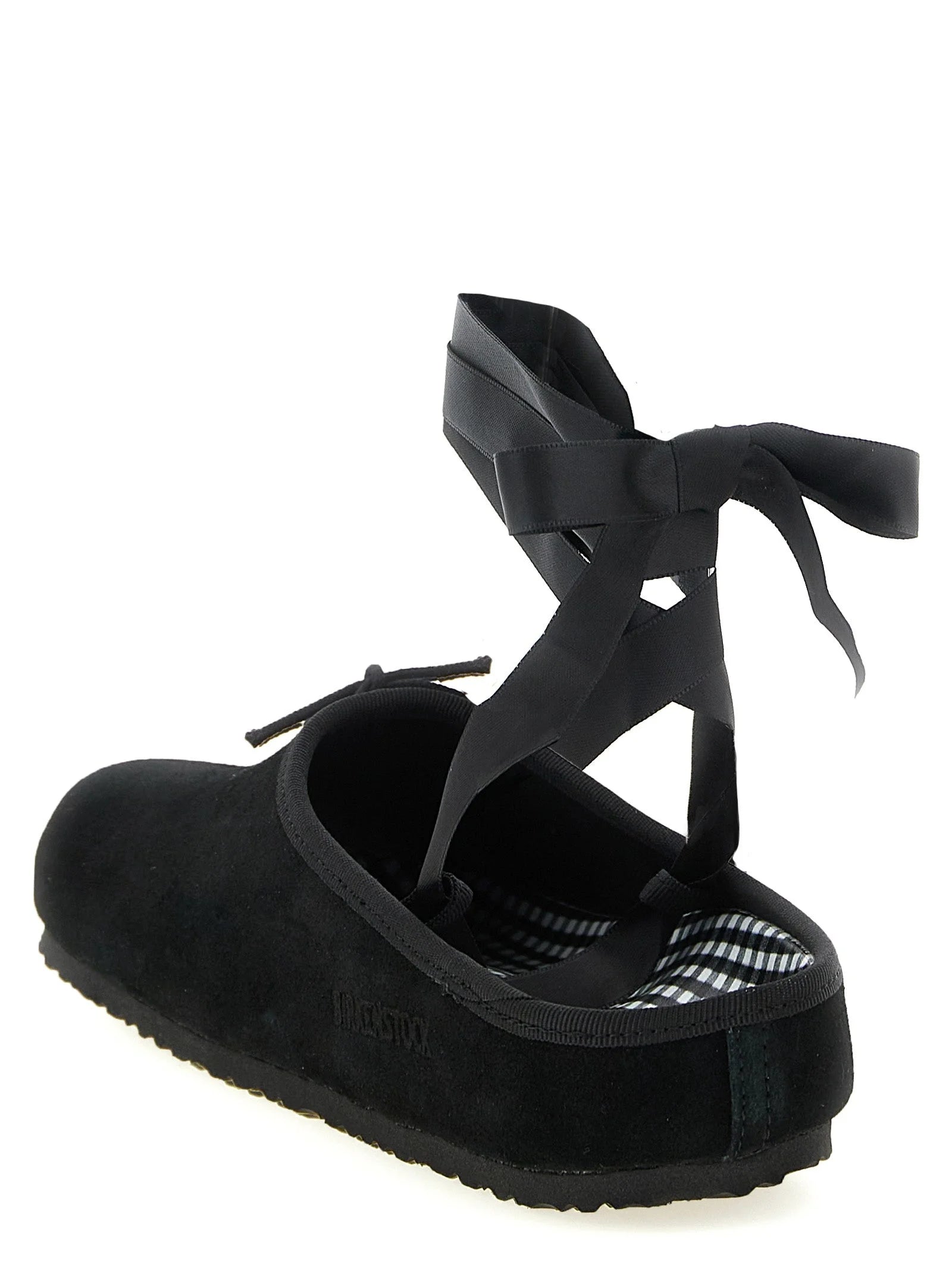 Birkenstock Black Suede Leather Ballet Flats - EU39/US9