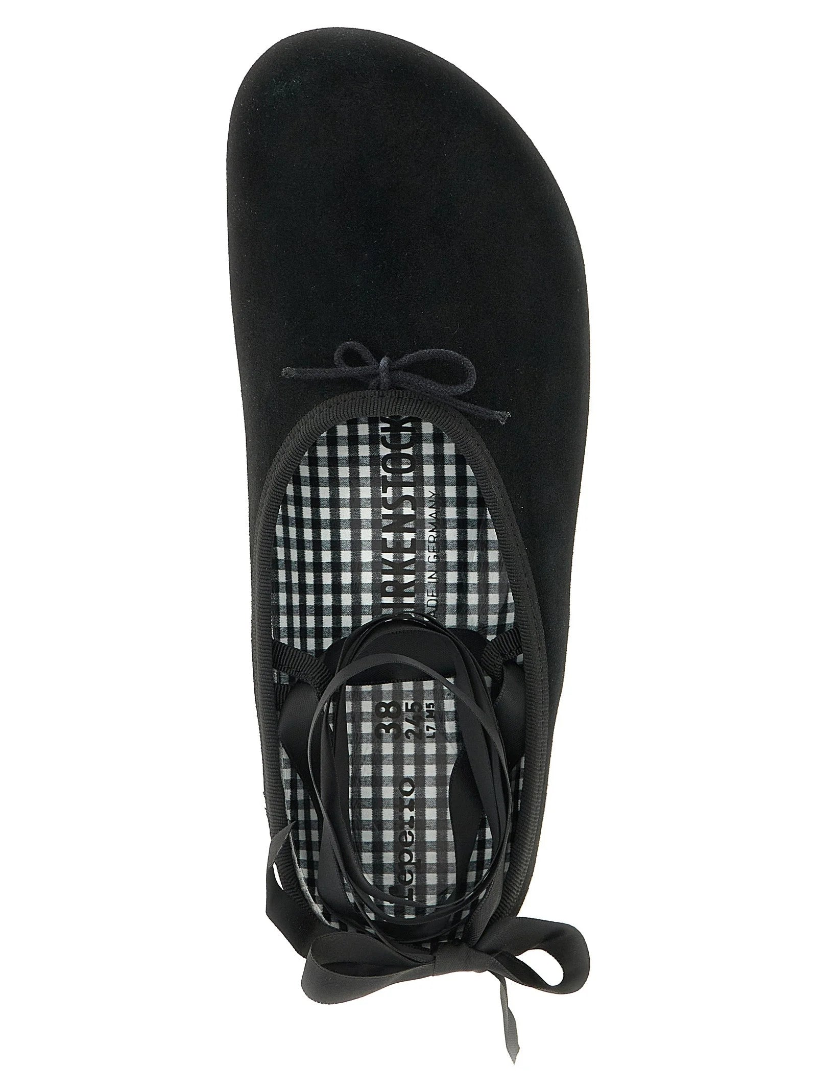 Birkenstock Black Suede Leather Ballet Flats - EU39/US9