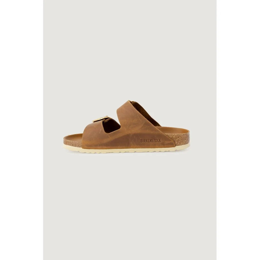 Birkenstock Brown Leather Slippers