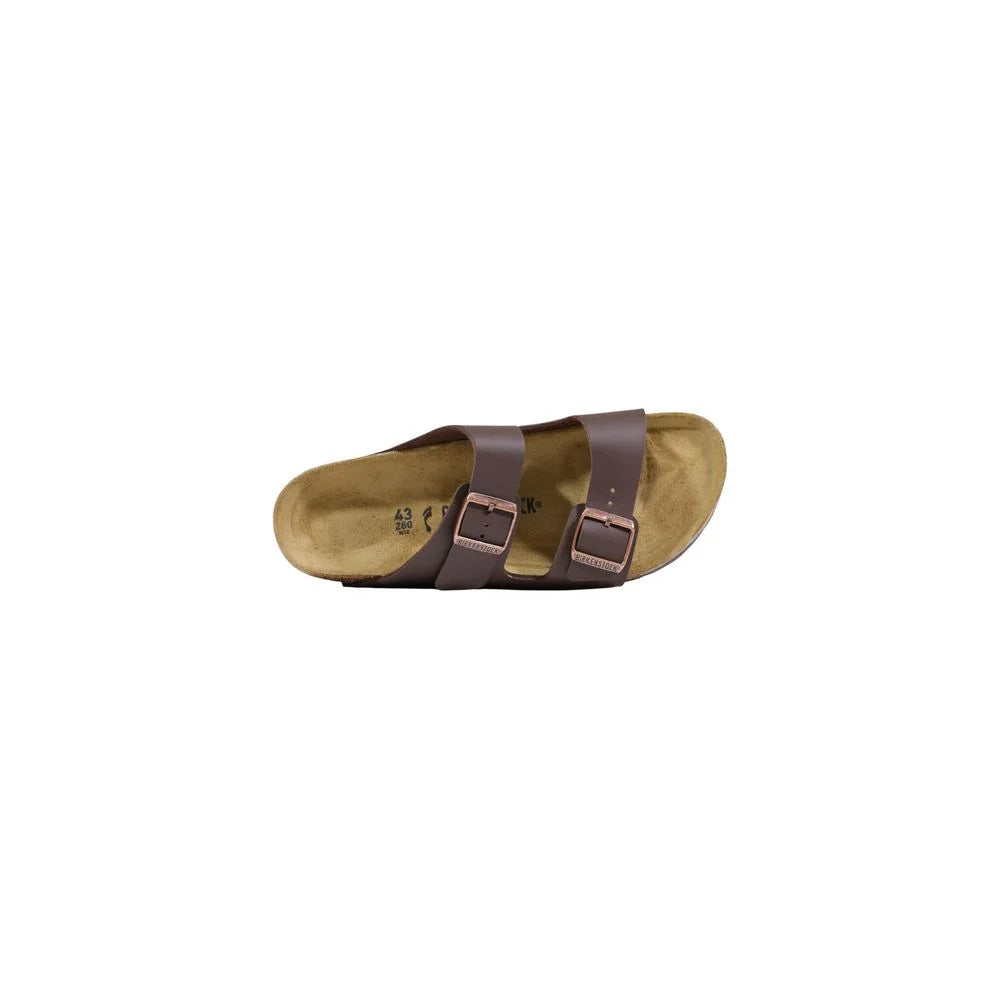 Birkenstock Brown Synthetic Flat Sandals