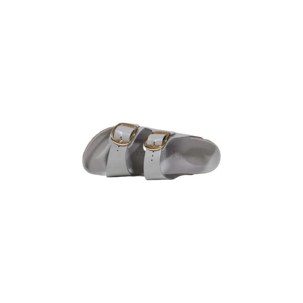 Birkenstock Gray Leather Slipper - Sandals