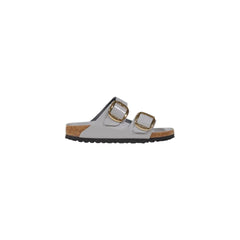 Birkenstock Gray Leather Slipper - Sandals