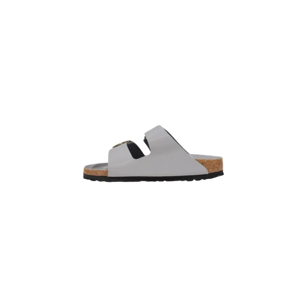 Birkenstock Gray Leather Slipper - Sandals