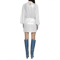 BLANCA VITA Abelia Laminated Mini Dress - 42