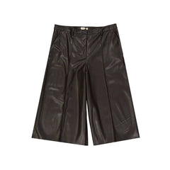 BLANCA VITA Faux Leather Shorts - IT46 | S - Shorts