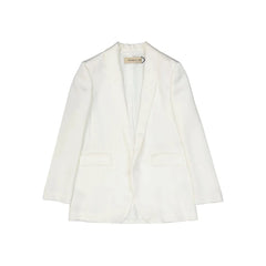 BLANCA VITA Satin Effect Jacket - 40 - Coats & Jackets