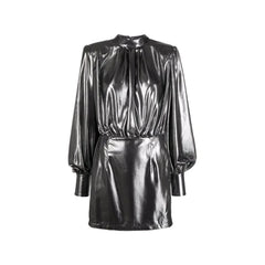 BLANCA VITA Silver Polyester Cocktail Dress - 44