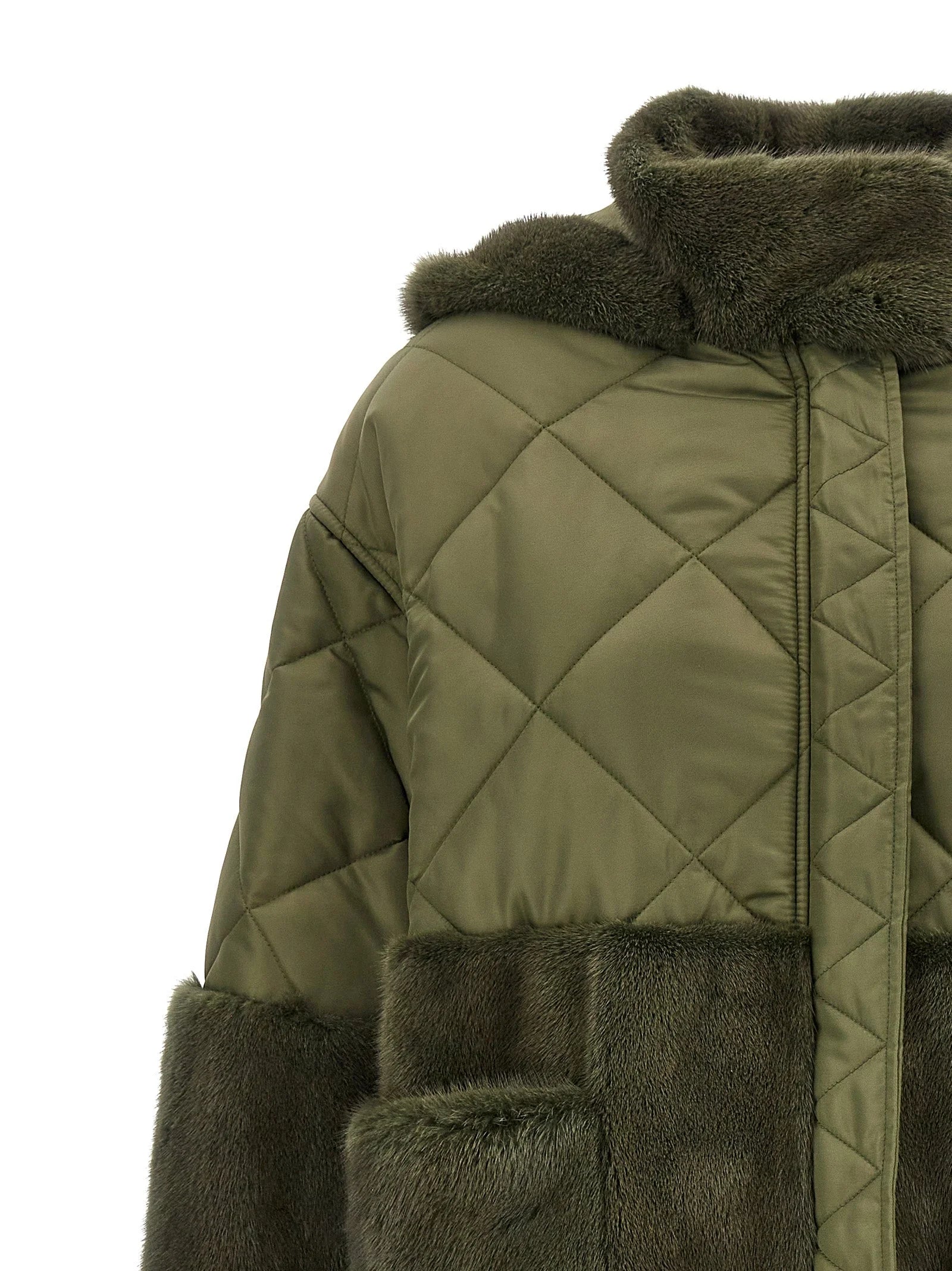 BLANCHA Bicolor Polyester Coat - IT40