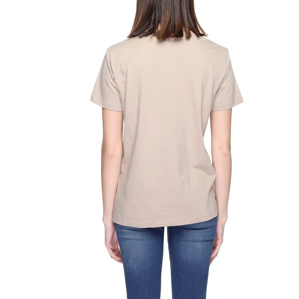 Blauer Beige Cotton T-Shirt - IT42|M