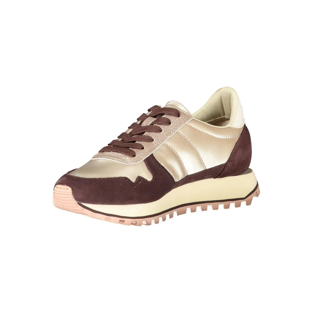 Blauer Beige Leather Women Sneaker - Sneakers