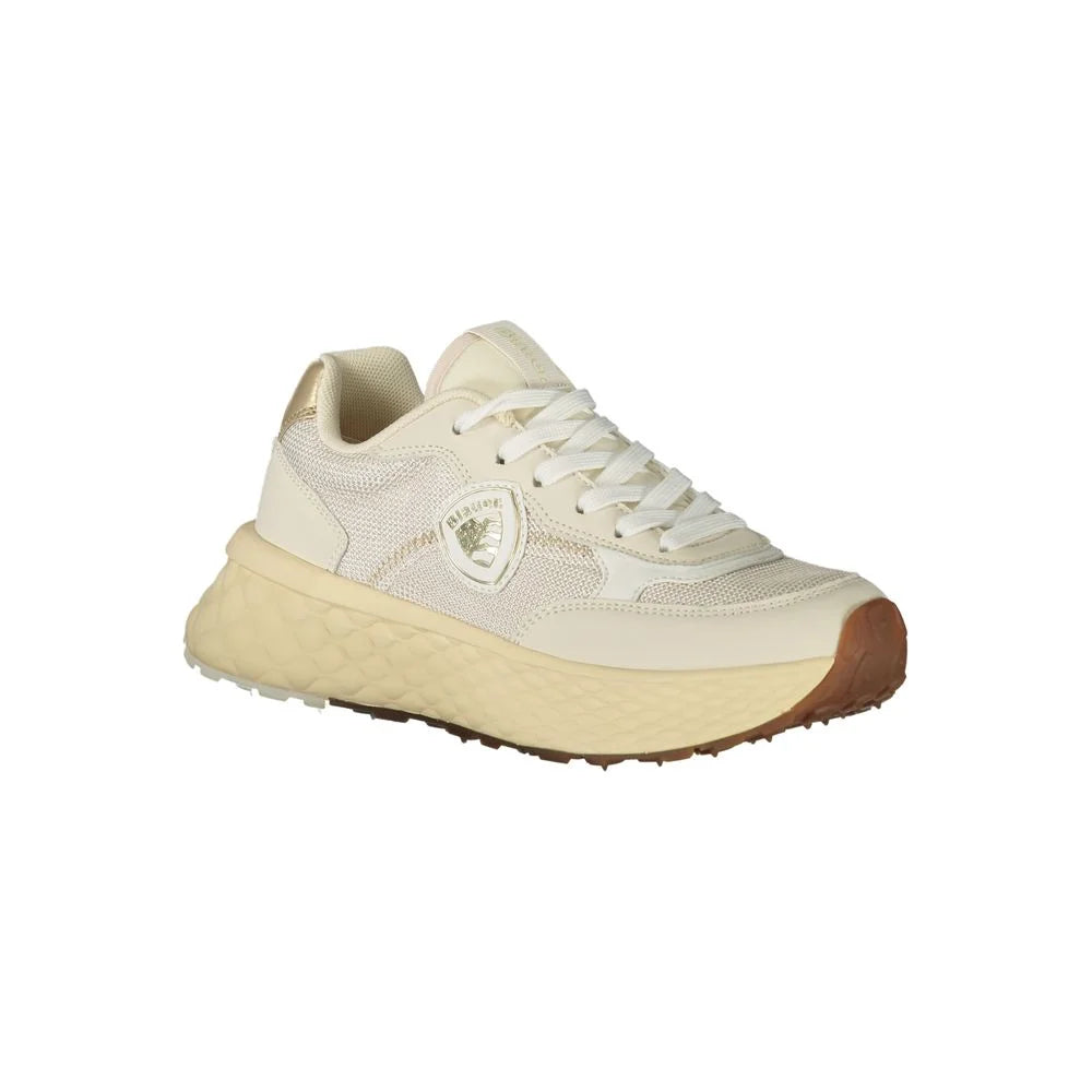 Blauer Beige Leather Women Sneaker - Sneakers