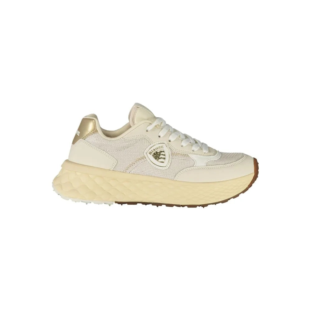 Blauer Beige Leather Women Sneaker - Sneakers