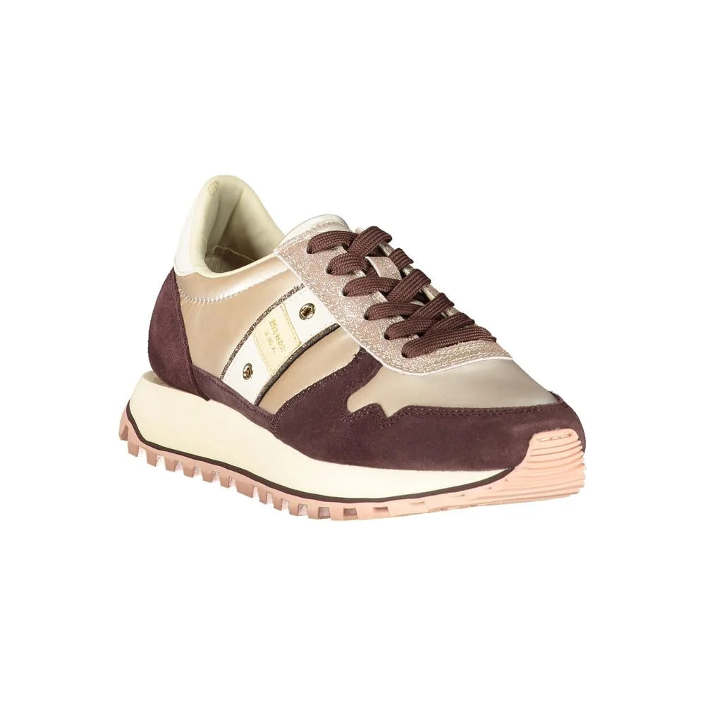 Blauer Beige Leather Women Sneaker - Sneakers