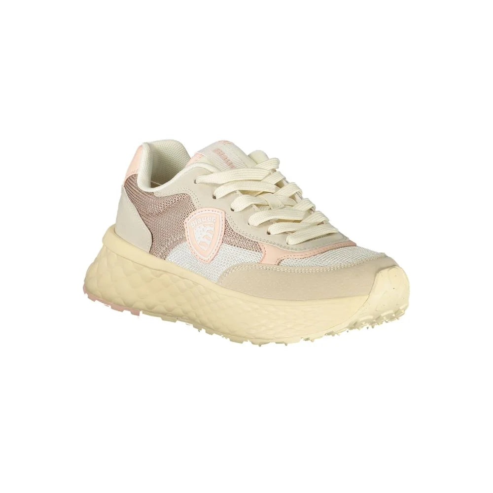 Blauer Beige Polyester Women Sneaker - Sneakers