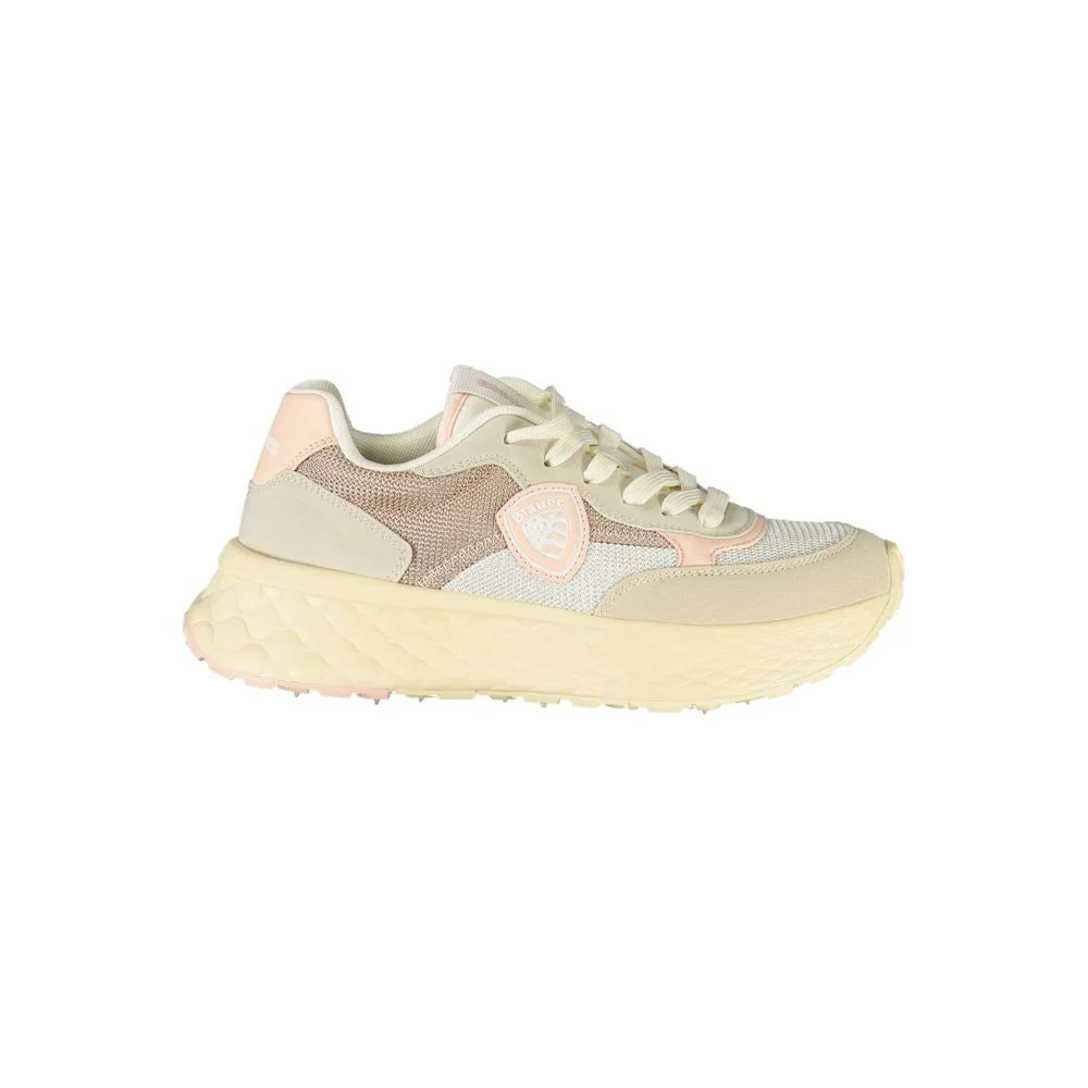 Blauer Beige Polyester Women Sneaker - Sneakers