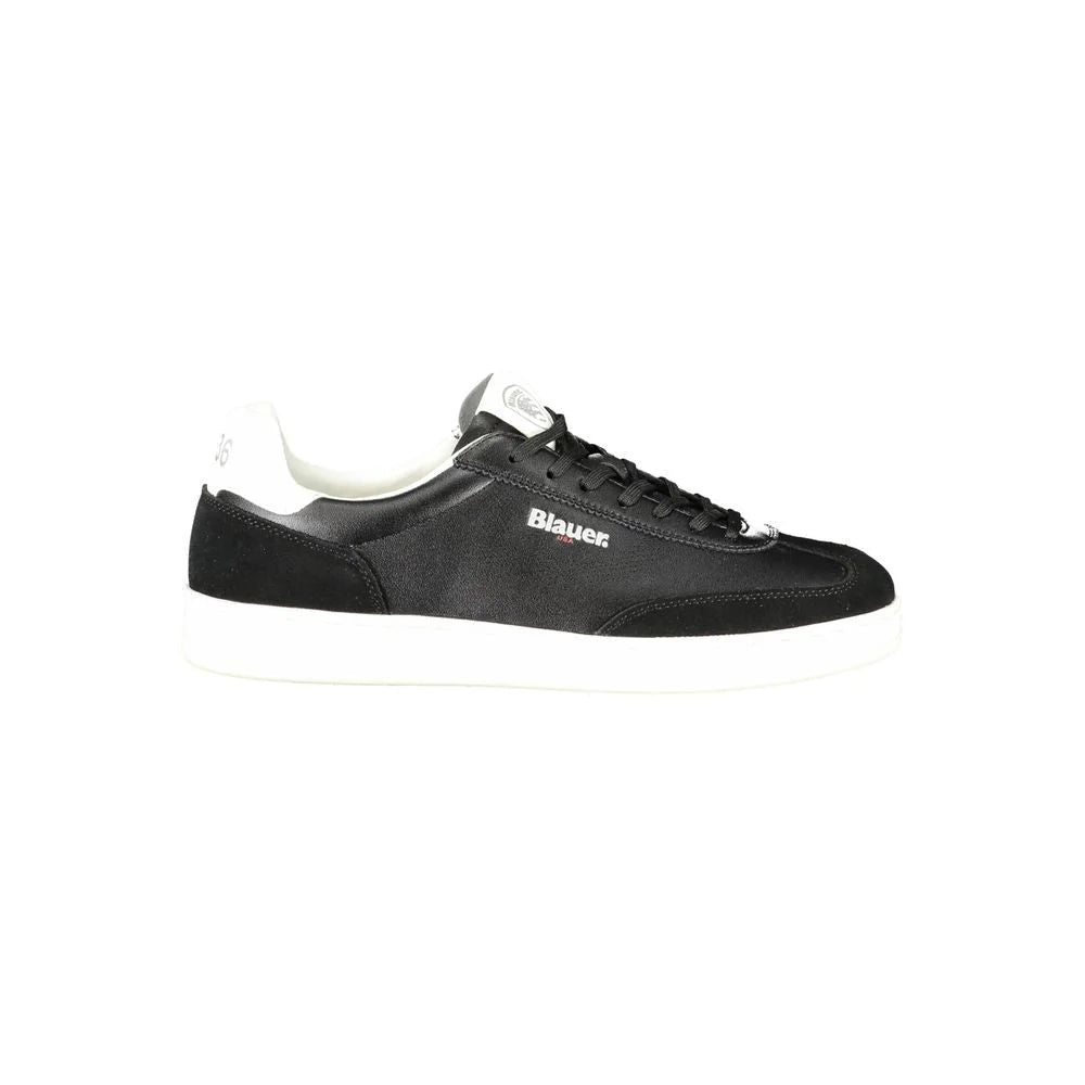 Blauer Black Leather Men Sneaker - Sneakers