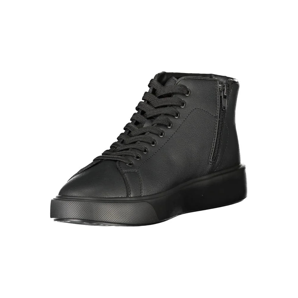 Blauer Black Leather Men Sneaker - Sneakers