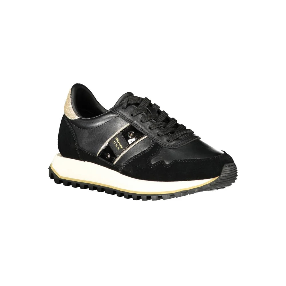 Blauer Black Leather Women Sneaker - Sneakers