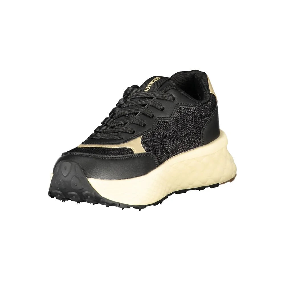 Blauer Black Leather Women Sneaker - Sneakers