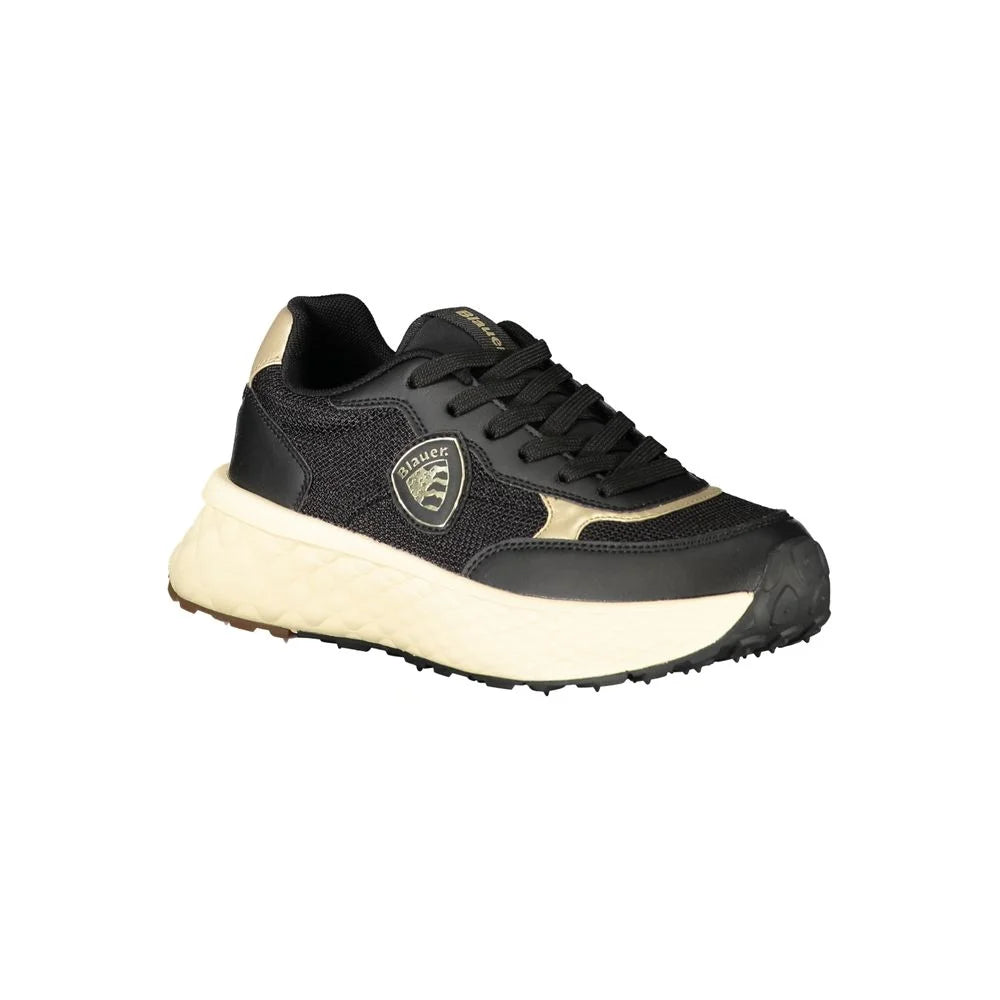 Blauer Black Leather Women Sneaker - Sneakers