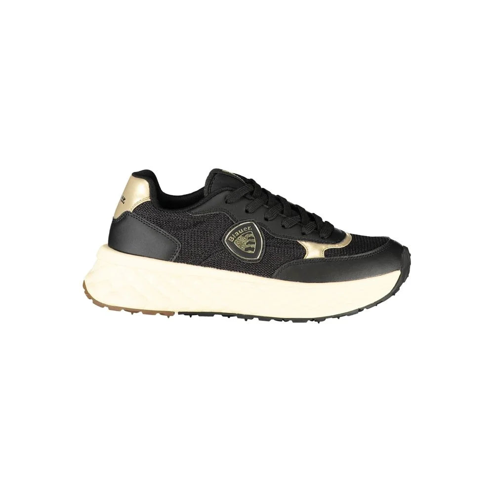 Blauer Black Leather Women Sneaker - Sneakers